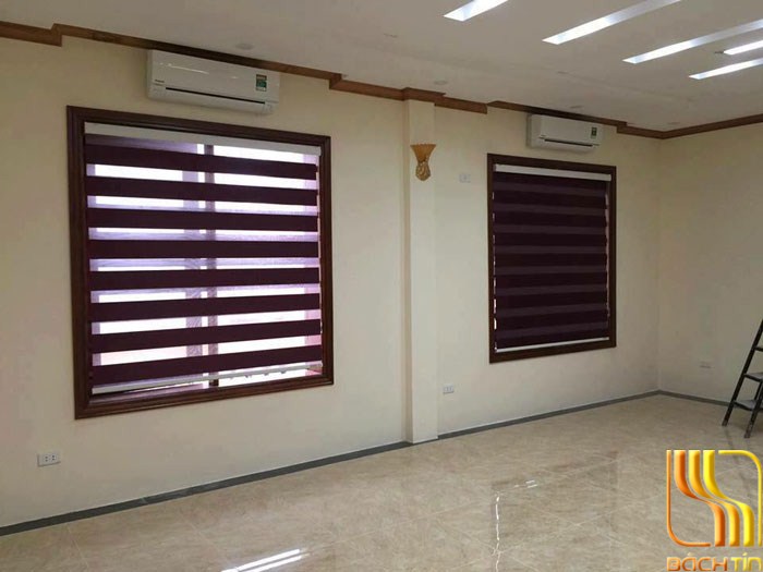 Rèm cuốn cầu vồng cao cấp màu tím cản sáng 70% tại Đà Nẵng