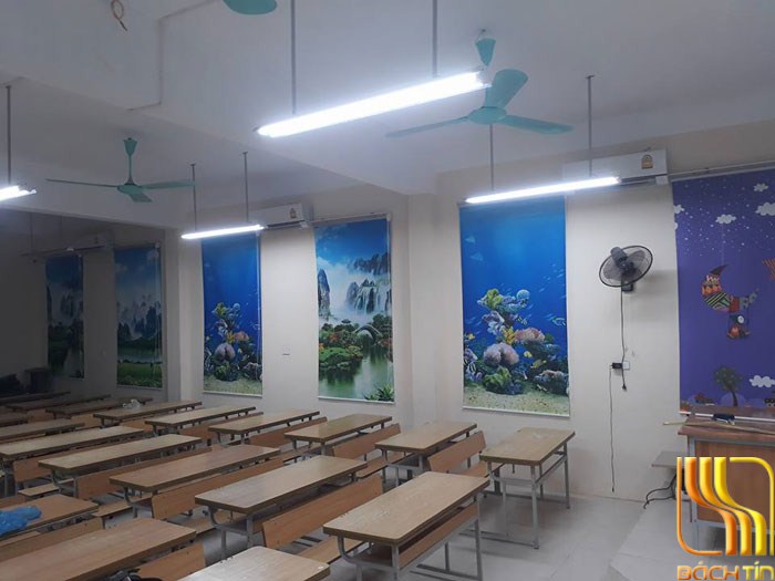 rèm cuốn tranh đẹp cho trường học ở Đà Nẵng
