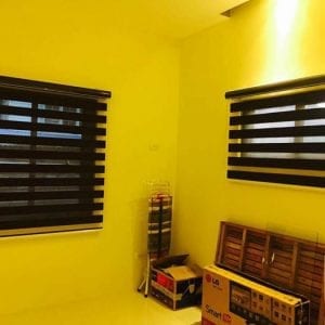 Rèm cuốn 2 lớp chống nắng tối màu ở Đà Nẵng
